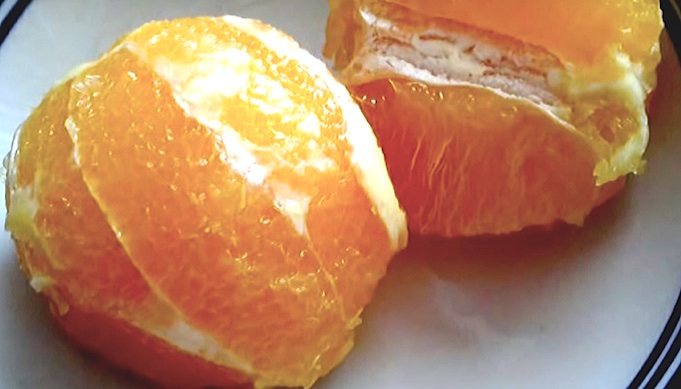 апельсины очистите до мякоти