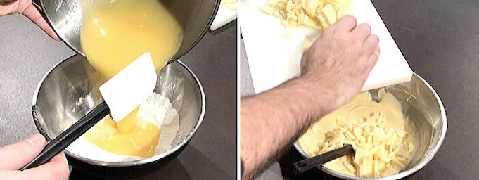рецепт простого теста для кексов или маффинов с яблоками