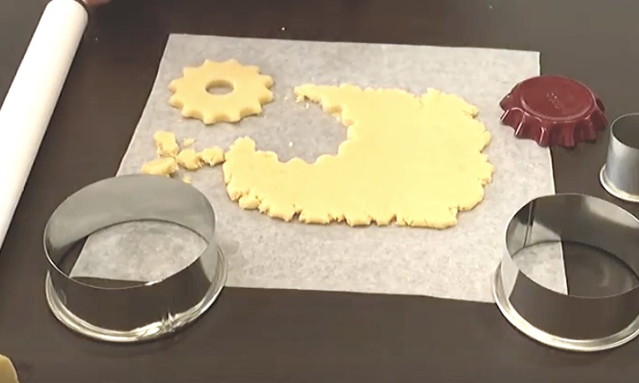 как сделать песочные кольца - пирожные из школьного детства