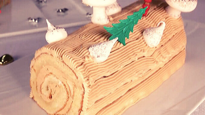 рецепт Bûche de Noël - традиционный торт на Новый год- Полено.