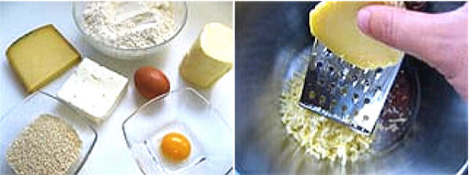 рецепт песочного сырного печеьня