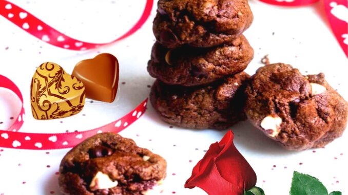 как сделать шоколадное печенье для дня влюбленных