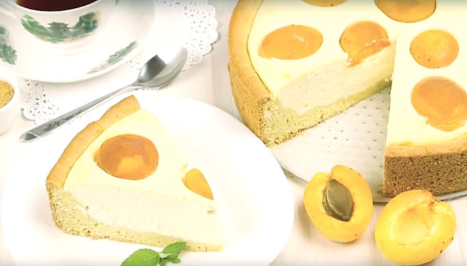 творожный пирог с абрикосами рецепт с фото