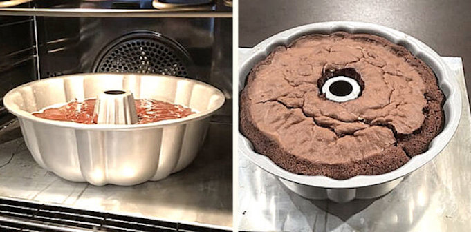 Готовый кекс достаньте из духовки и дайте немного остыть