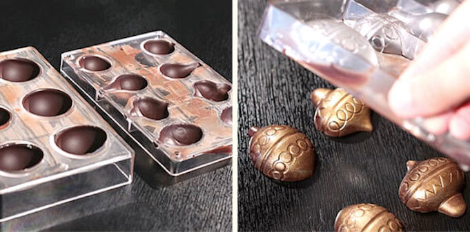 как сделать шоколадные елочные шары