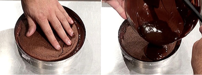 как сделать торт из шоколадного ганаша и миндального бисквита