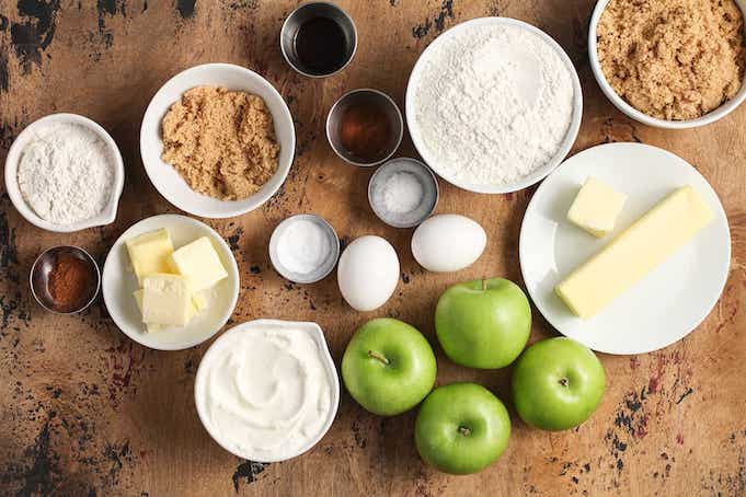 Рецепт кофейного торта с яблоками