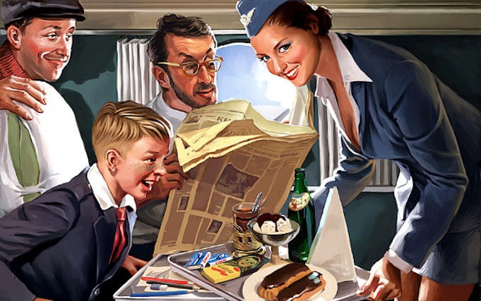 обзор еды в самолете