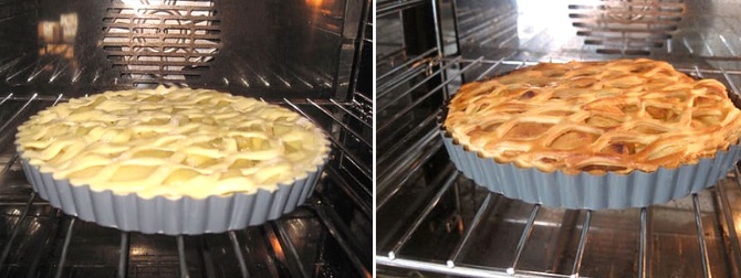 Как испечь слоеный пирог с яблоками