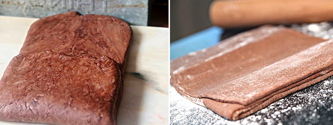 Как сделать шоколадное слоёное тесто