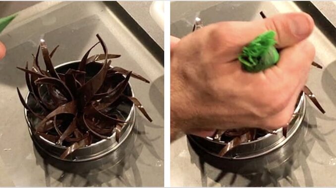Как приготовить Десерт цветок в шоколадном горшке просто рецепт пошаговый