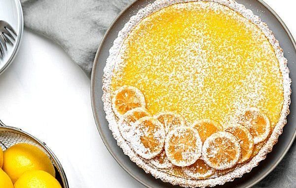 Лимонный пирог с кремом