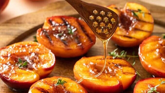 Рецепт: жареные персики на гриле