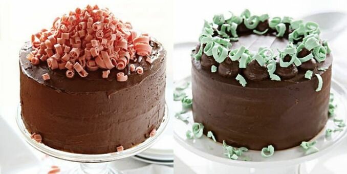 как украсить торт шоколадными завитками