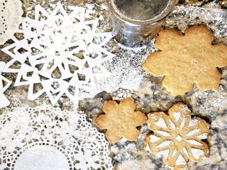 Новогоднее печенье снежинки: рецепт